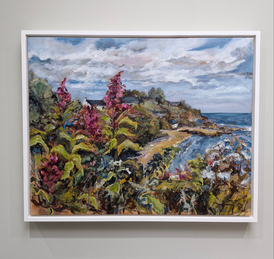 Catterline houses on the hill.