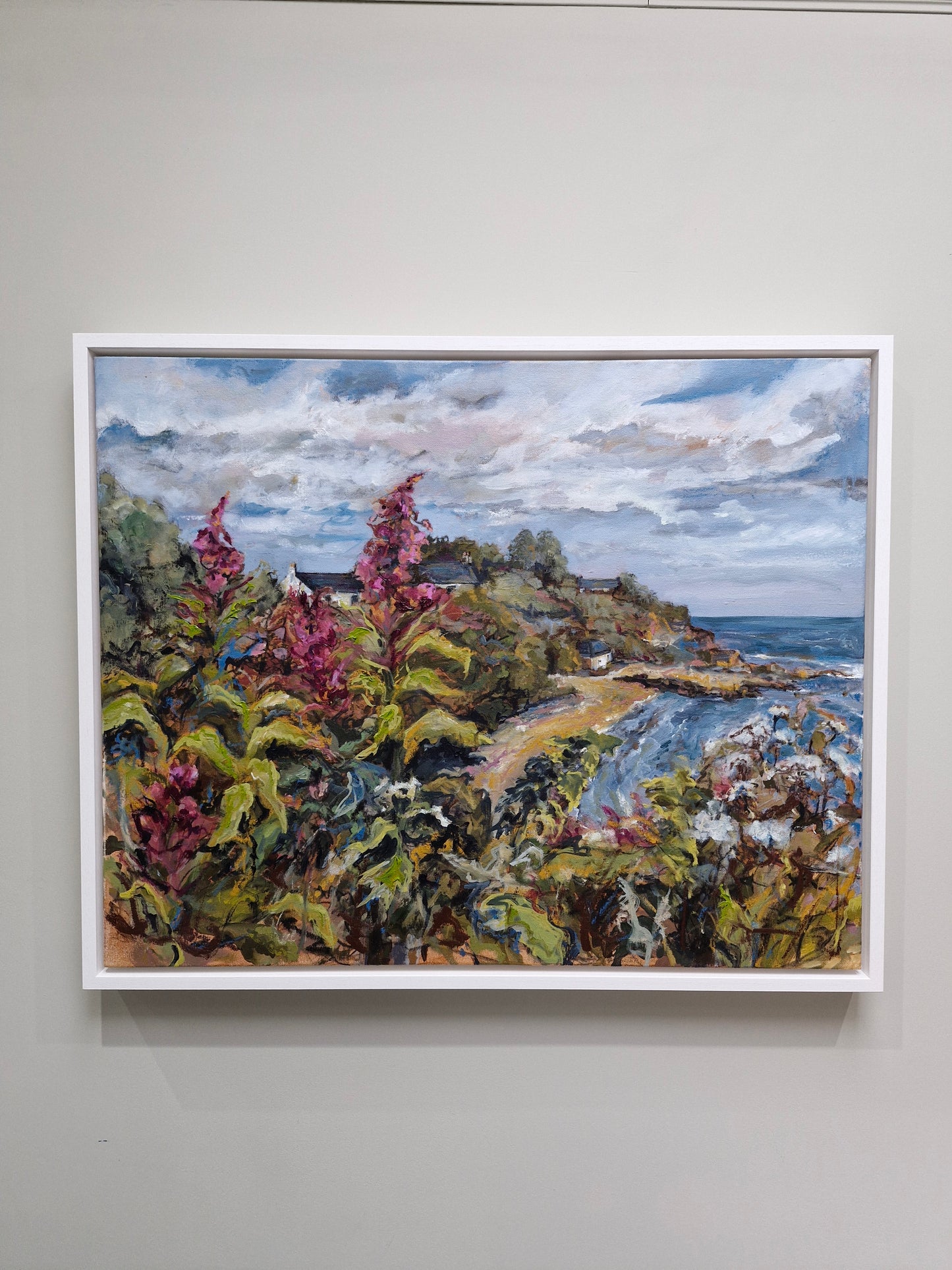 Catterline houses on the hill.