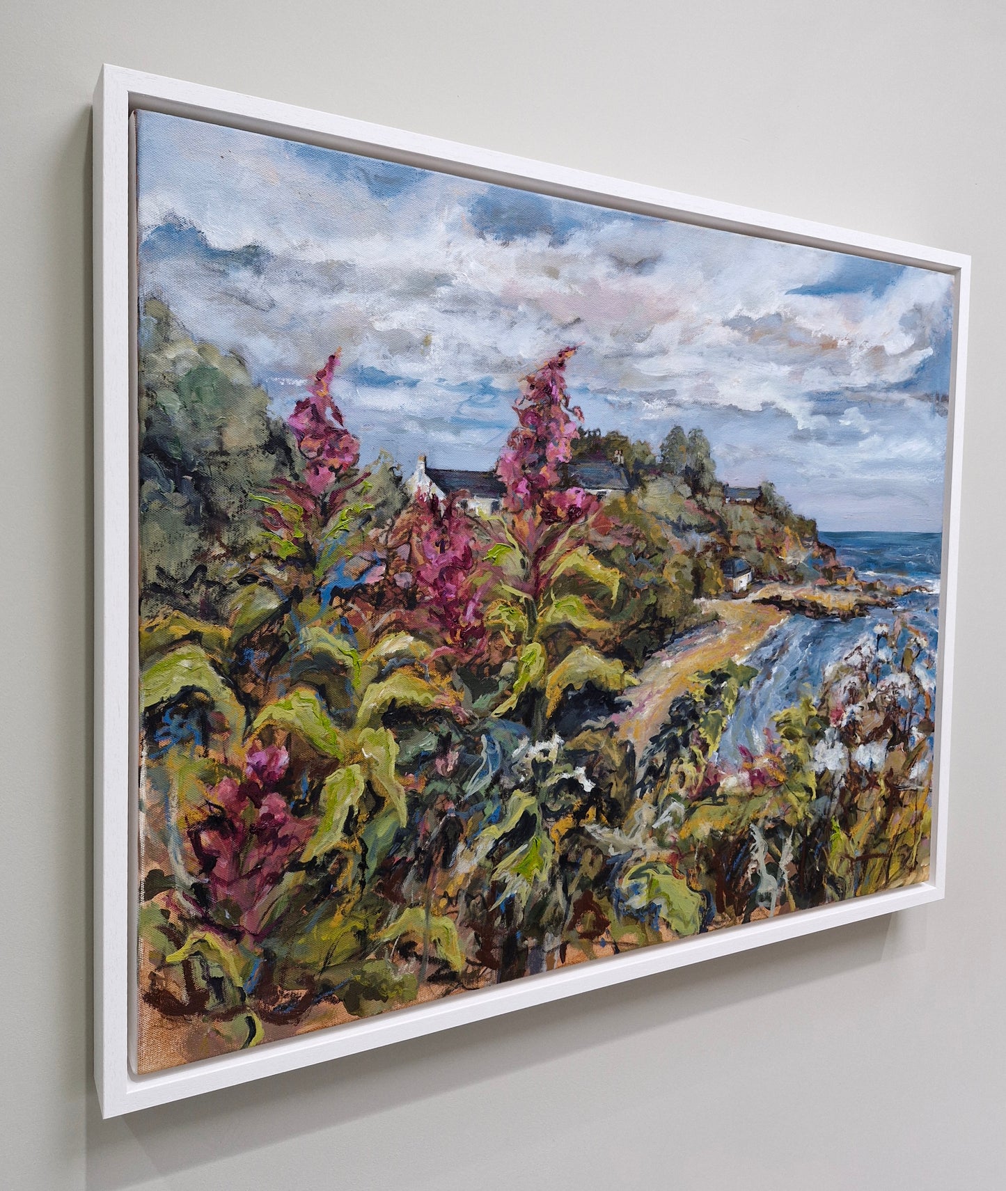 Catterline houses on the hill.